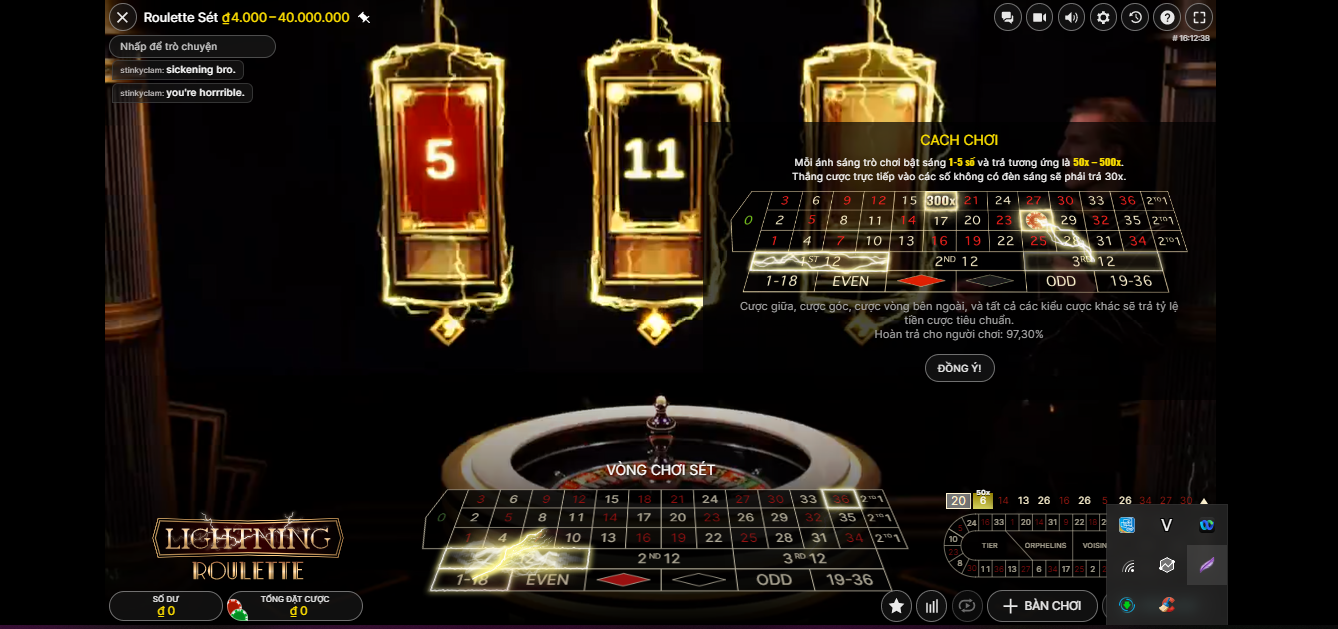 Trò chơi roulette tại sảnh live casino Win79