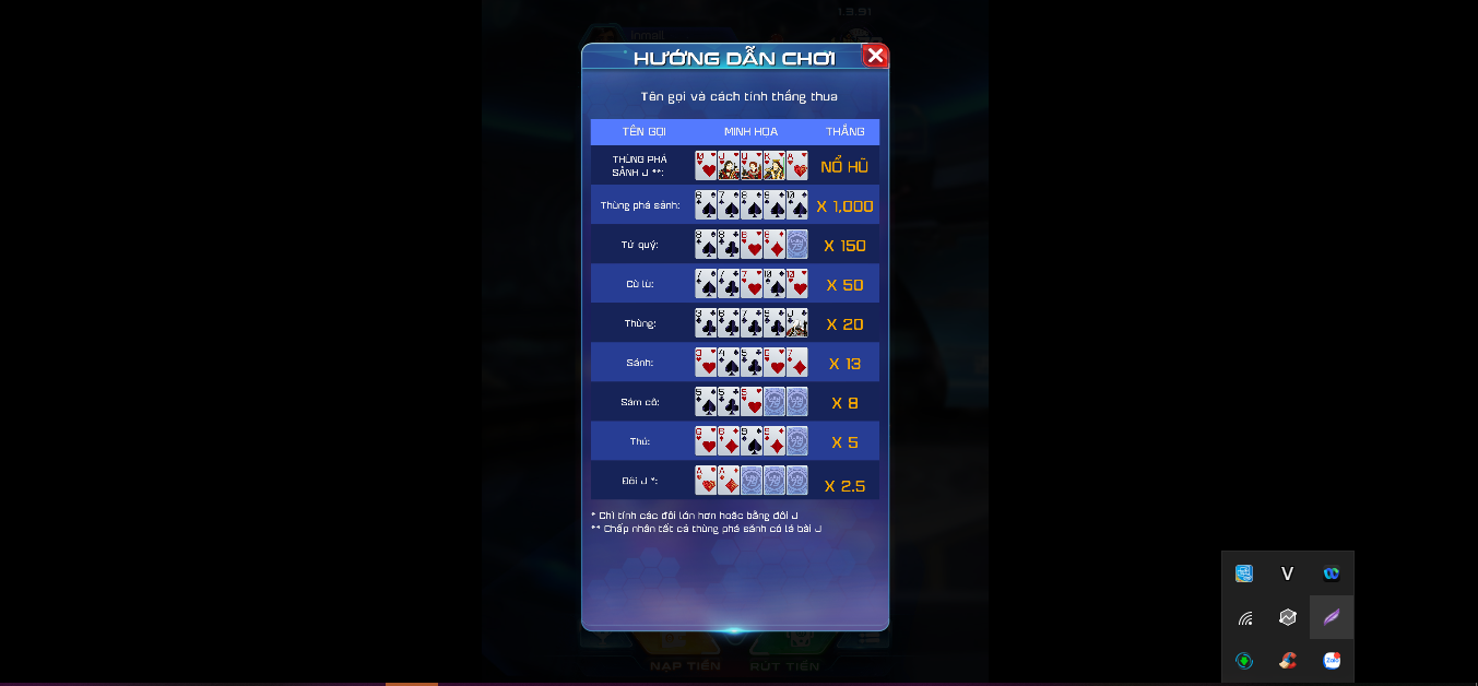 Cách quay mini poker trúng thưởng liền tay trên Win79