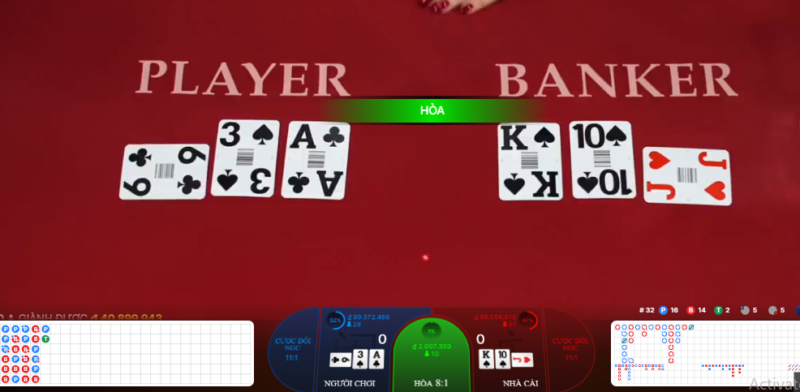 Sảnh casino Win79 club với tựa game Baccarat hấp dẫn