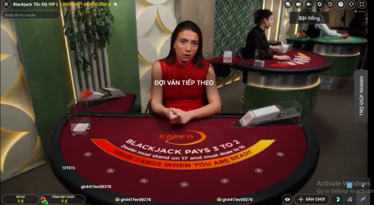 Blackjack tại sòng bài trực tuyến Win79